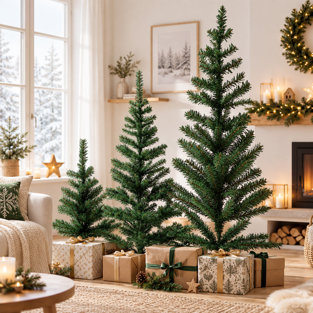 Klassisk Kunstigt Juletræ i PVC – 60, 120 og 150 cm