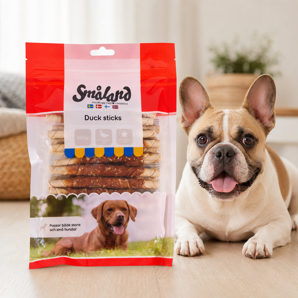Småland tyggepinde med andebrystfilet - 300g
