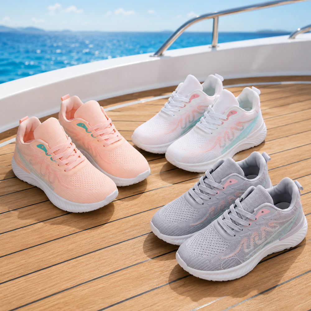 Sneakers til kvinder, med åndbare Flyknit overdel