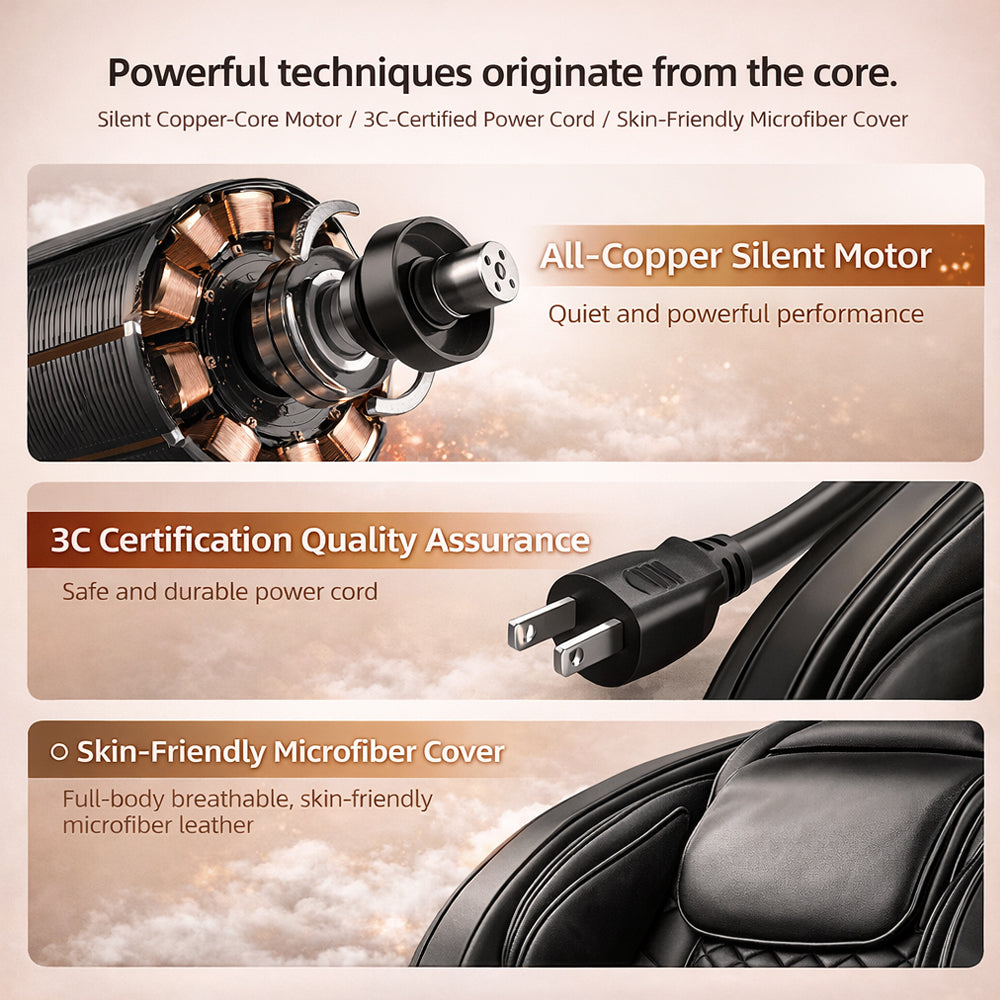 Luksus Massagestol – med Zero Gravity, varme og fuld kropsmassage - model 988E