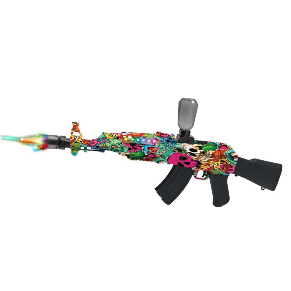 Gel Blaster AK47 - elektrisk med sejt lys og røg