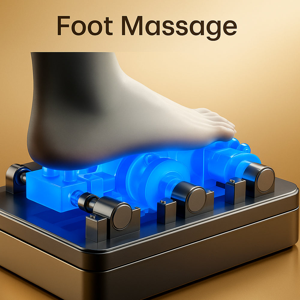 Massagestol 4D Luksus Pro+ med SL-teknologi, Varmeterapi, Stemme Kontrol & Touchskærm - Model M5 hvid