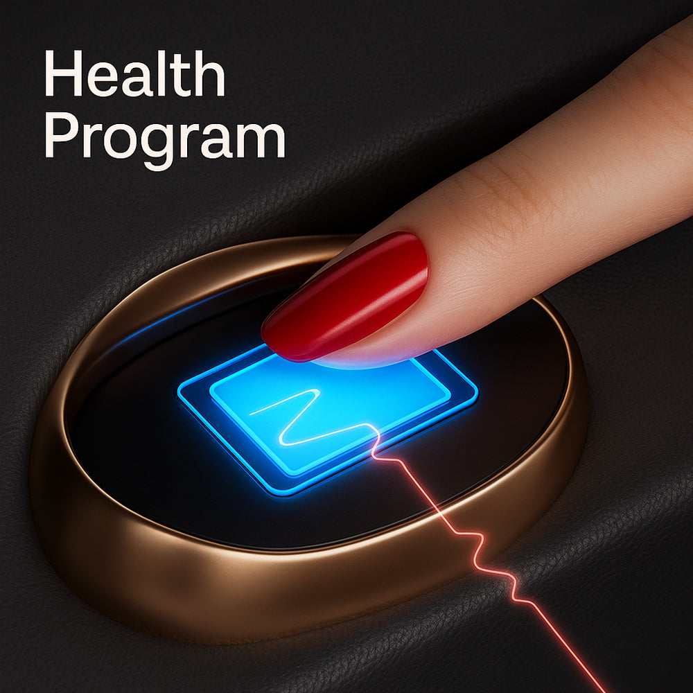 Massagestol 4D Luksus Pro+ med SL-teknologi, Varmeterapi, Stemme Kontrol & Touchskærm - Model M5 grå