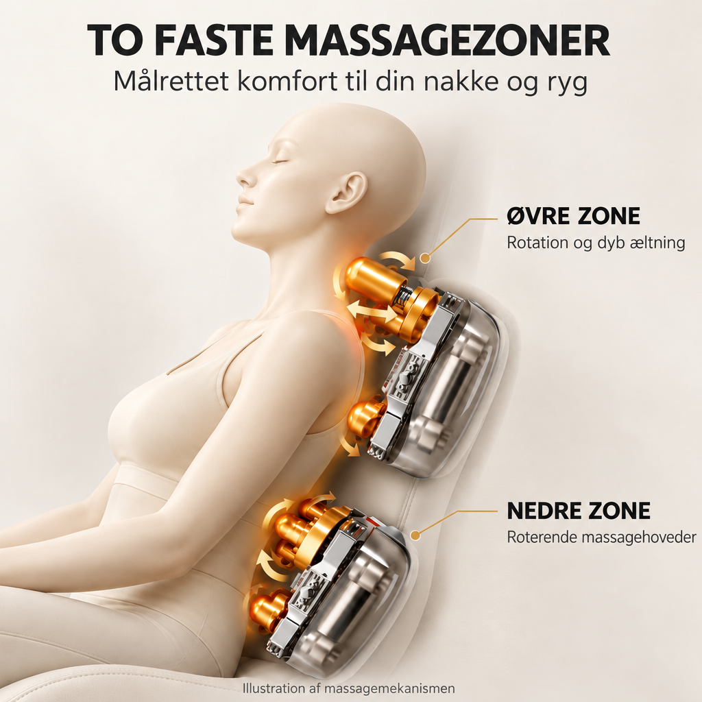 Massagestol 8D – Zero Gravity, lufttryksmassage, Varme v/læn og legge – Model LEK-988Q3