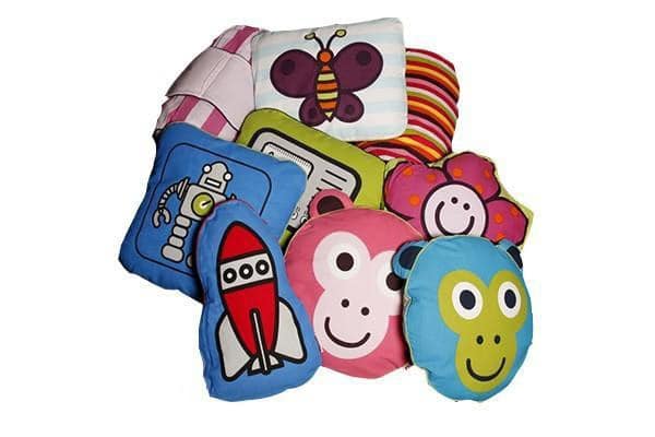FLEXA børnepuder i forskellige farver & motiver
