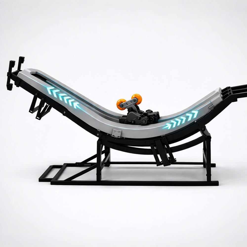 Massagestol 4D kropsscanning, Dual Zone Stretching, 32 airbags, varme i ben/læn & Zero Gravity