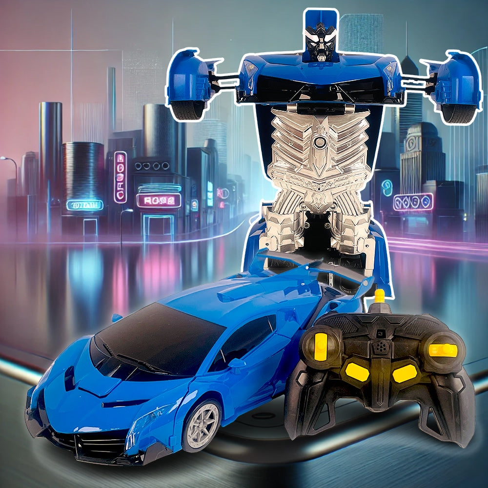 Fjernstyret Transformer Bil med Lyd- og Lyseffekter