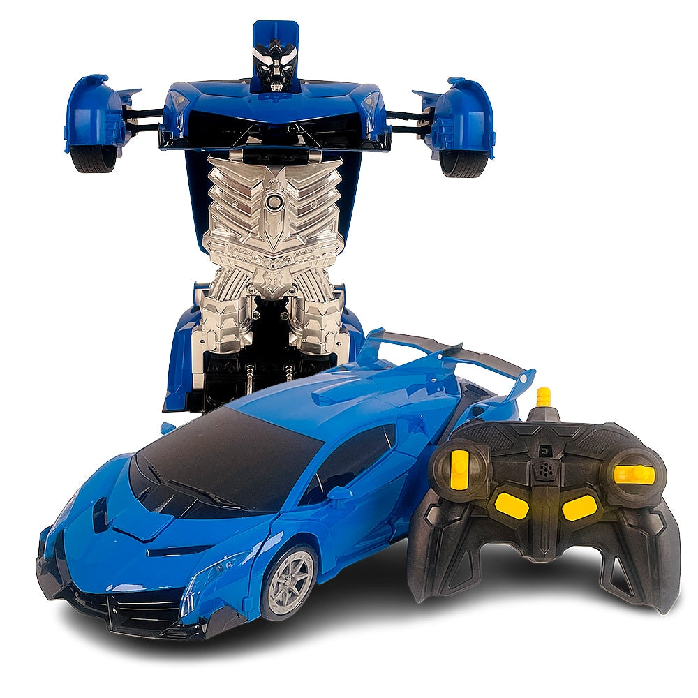 Fjernstyret Transformer Bil med Lyd- og Lyseffekter