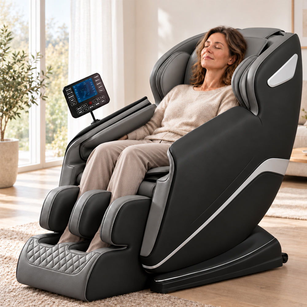 Massagestol 8D – Zero Gravity, lufttryksmassage, Varme v/læn og legge – Model LEK-988Q3