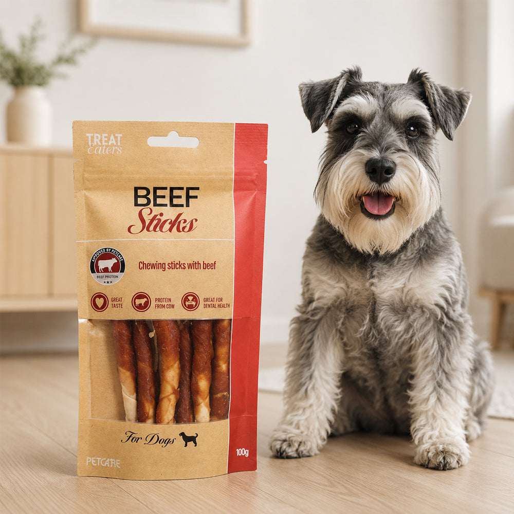 Treat Eaters - Smagfulde tyggepinde med oksekød til hunde 100 g