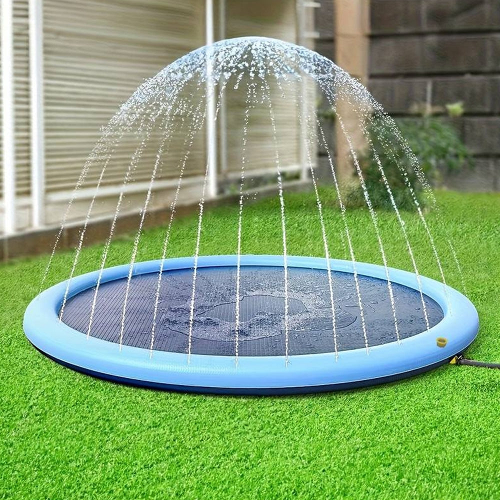 Hundepool med vandsprinkler