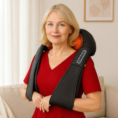 Shiatsu Massagepude med Varme til Nakke, Skulder & Ryg (V2)