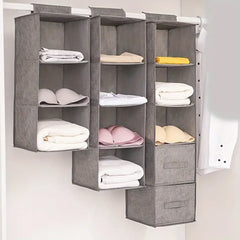 Hængeopbevaring i Stof 3 stk. - 6 dele -