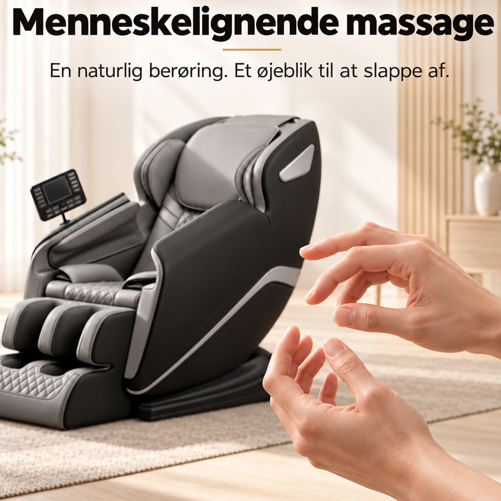 Massagestol 8D – Zero Gravity, lufttryksmassage, Varme v/læn og legge – Model LEK-988Q3