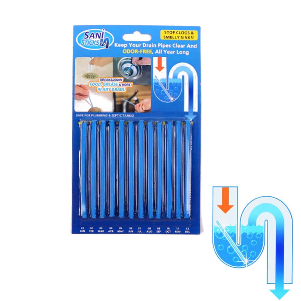 Sani Sticks Afløbsrens 12 stk. (Lavet af naturlige materialer)