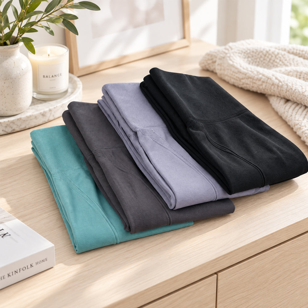 Leggings, Højtaljede  – One Size – Blød Stretch og Fleksibel Pasform