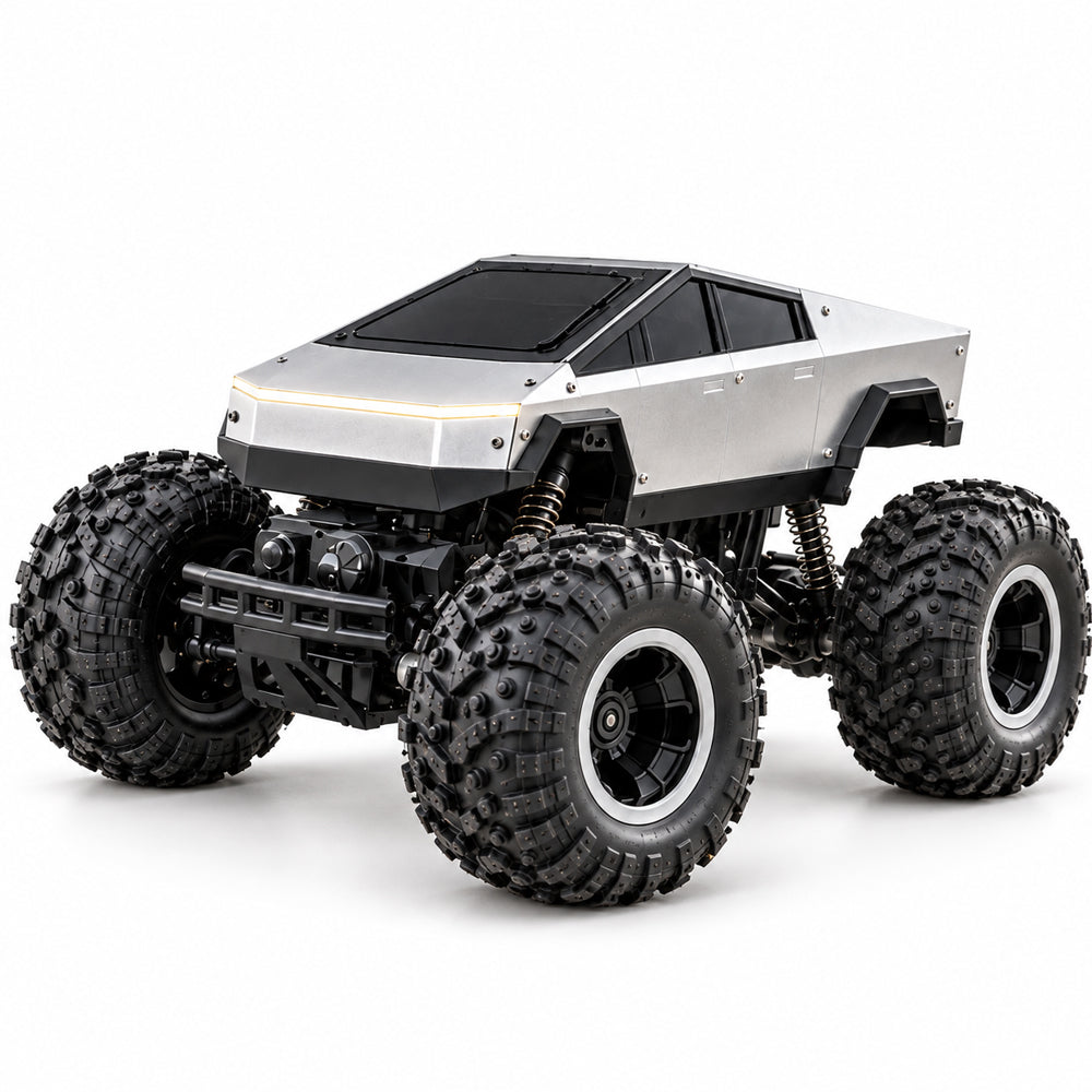 Fjernstyret offroadbil med 4-hjulstræk og LED-lys
