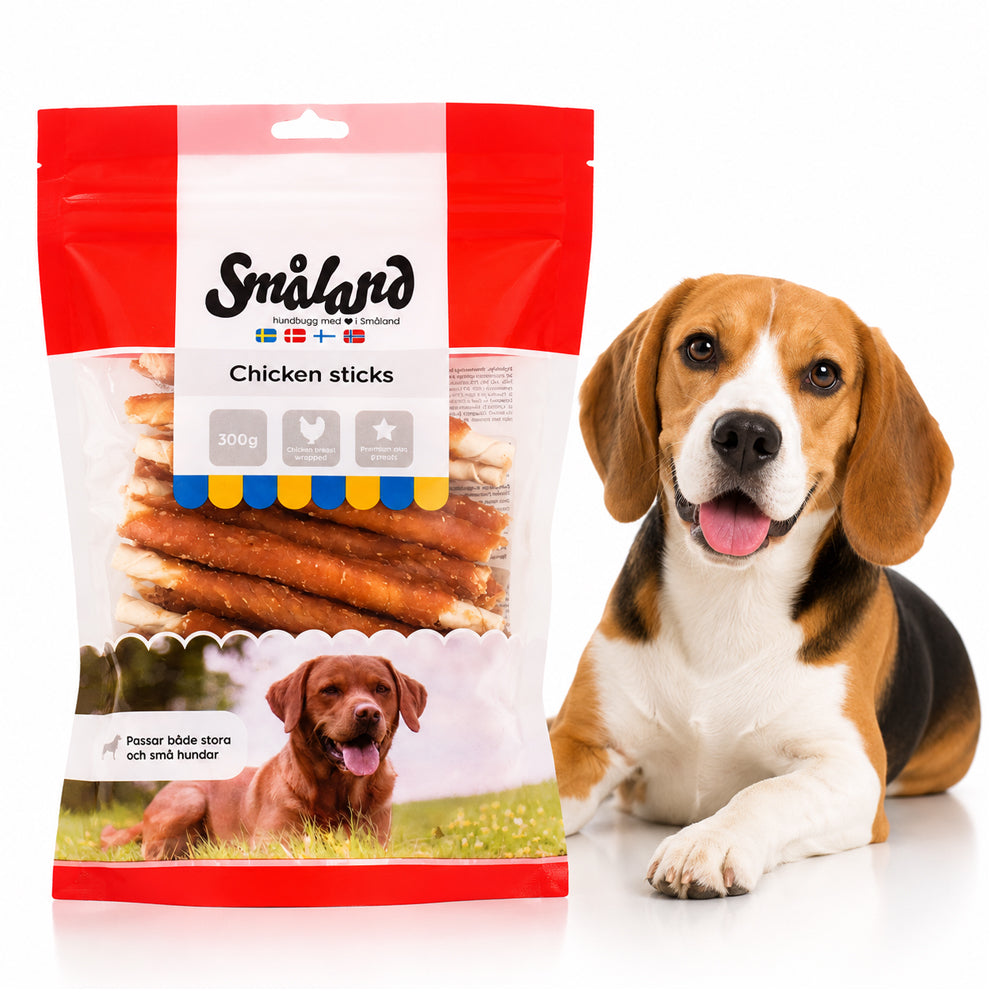 Småland tyggepinde med kylling - 300g
