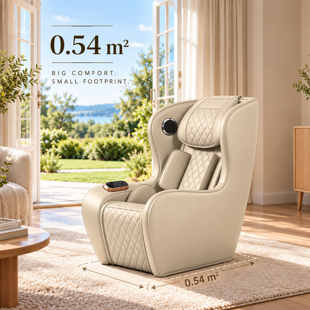 Massagestol 3D - Zero Gravity og Varmeterapi - Model 988C6 Beige