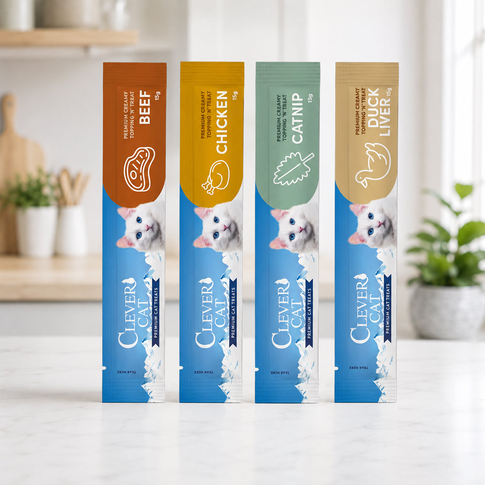 Clever Cat Creamy Godbidder – 4 Smage i Mixpakke