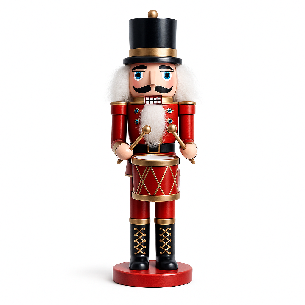 Nøddeknækker figurer i Træ  - 24 cm - 4 forskellige figurer -