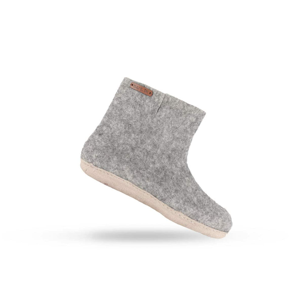 Uldstøvle (100% ren uld) m/sål i skind - Dansk Design fra SHUS
