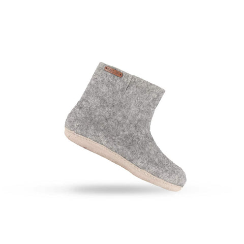 Uldstøvle (100% ren uld) m/sål i skind - Dansk Design fra SHUS