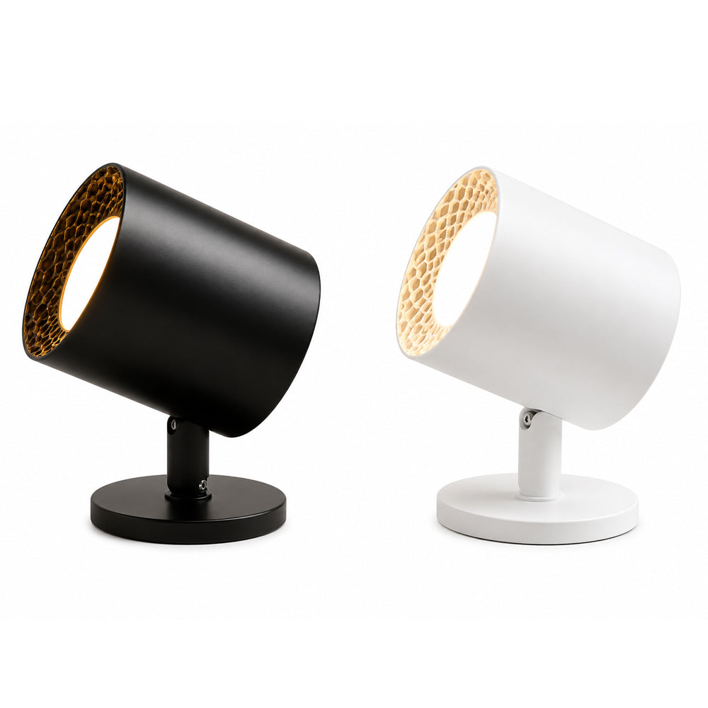 LED natlampe 360° roterbar, magnetisk, 3 farvetemperaturer - hvid eller sort