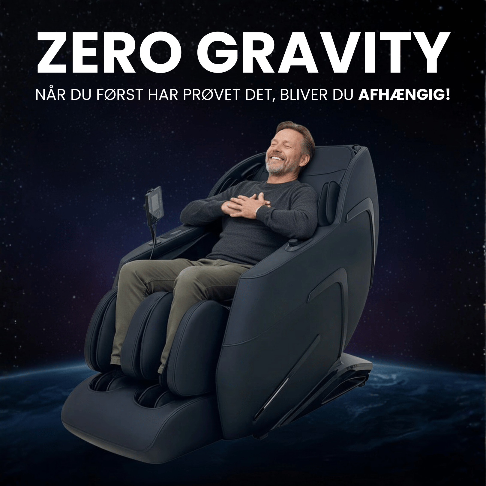 Luksus Massagestol – med avanceret SL-skinne teknologi, varme og Zero Gravity - model 988