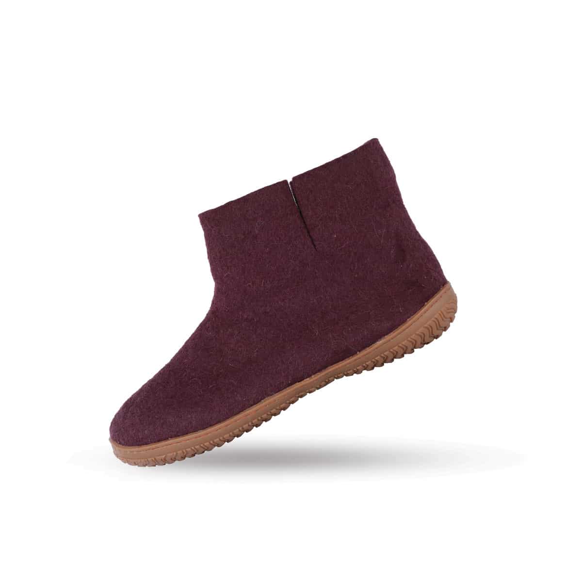 Uldstøvle (100% ren uld) - Model Lilla m/Gummisål - Dansk Design fra SHUS
