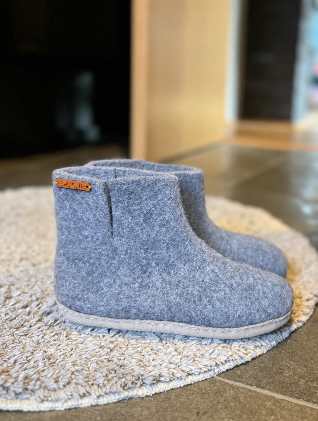 Uldstøvle (100% ren uld) - Model Denim m/sål i skind