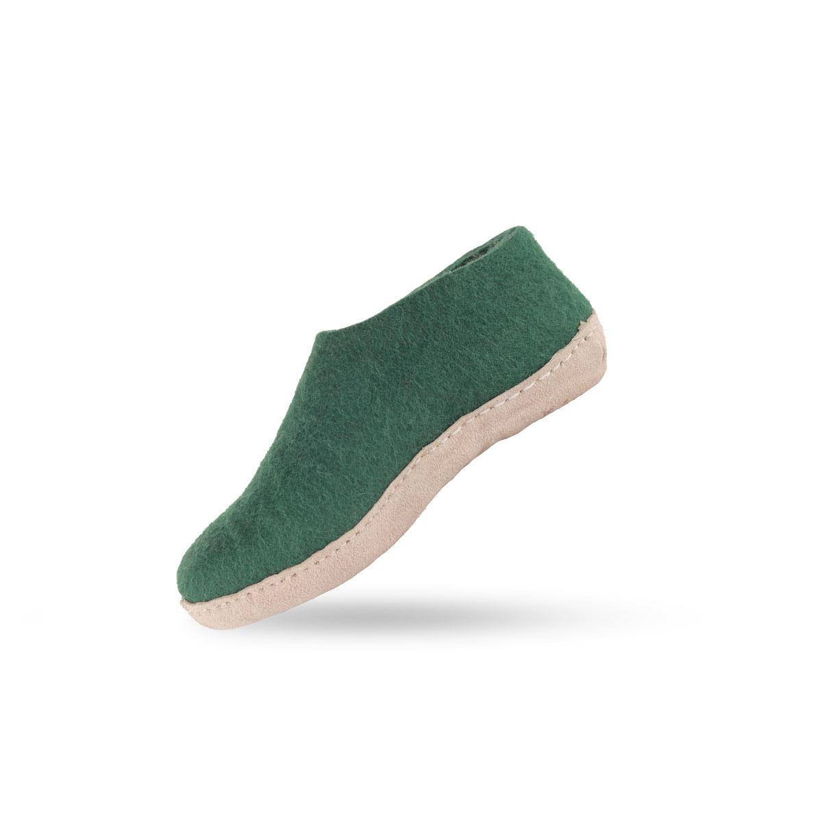 Uldhjemmesko Børn (100% ren uld)  m/sål i skind - Dansk Design fra SHUS