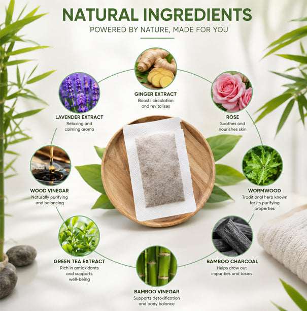 Kinoki Detox Fodplastre - 5 dages kur (10 stk. pakke)