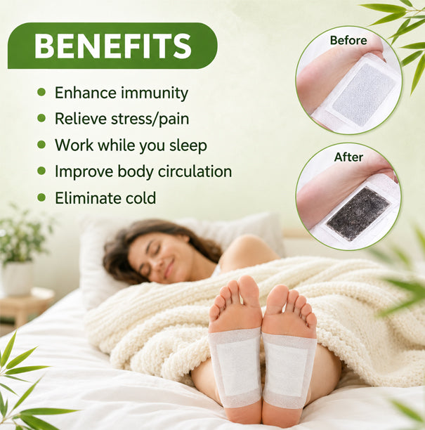 Kinoki Detox Fodplastre - 5 dages kur (10 stk. pakke)