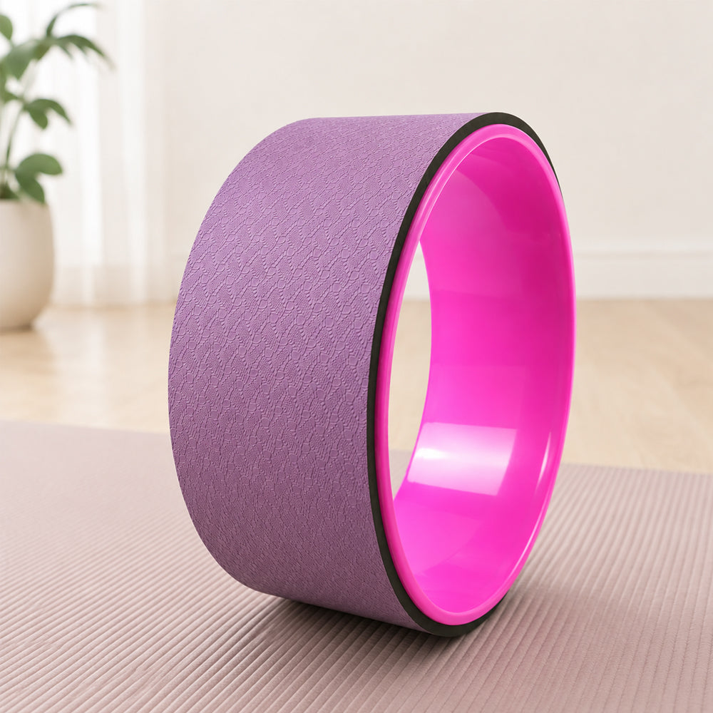 Yoga hjul/Yoga Wheel - lilla/pink eller sort/pink