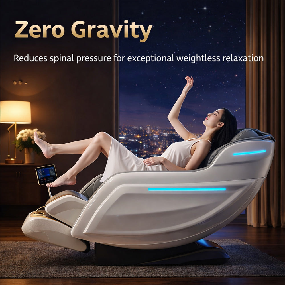 Massagestol 3D kropsscanning, SL-skin­ne, 32 airbags, varme i lænd/ben & Zero Gravity