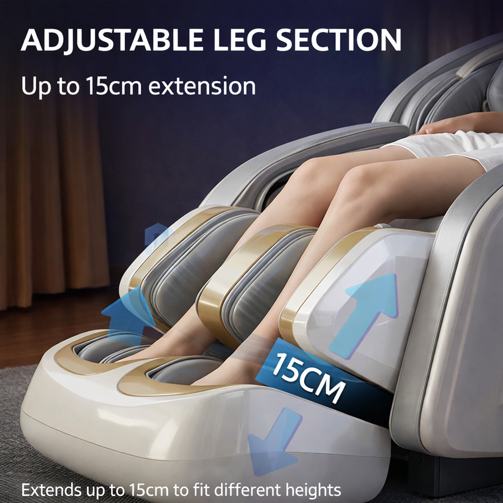 Massagestol 3D kropsscanning, SL-skin­ne, 32 airbags, varme i lænd/ben & Zero Gravity