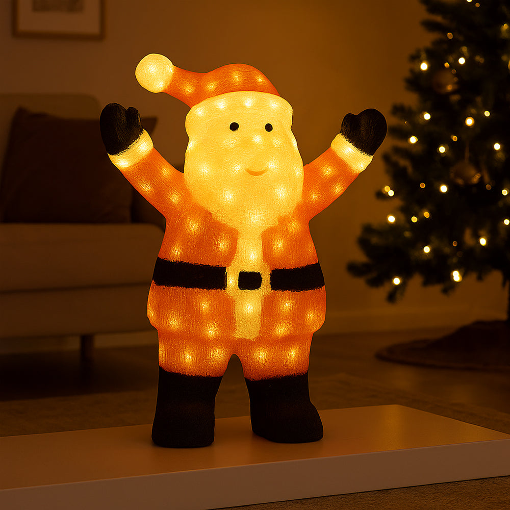 Julemand højde 60 cm med LED-Lys