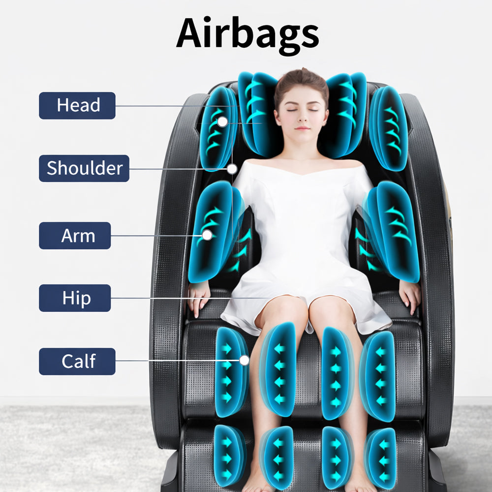Massagestol - Varmeterapi, AI-styring, Zero Gravity - Model A5 Plus