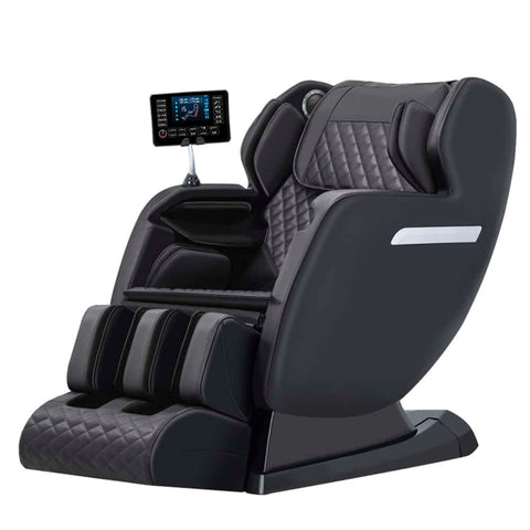 Massagestol 4D med SL-teknologi, lufttryksmassage, Varmeterapi og stor touchskærm - Model A6L Sort