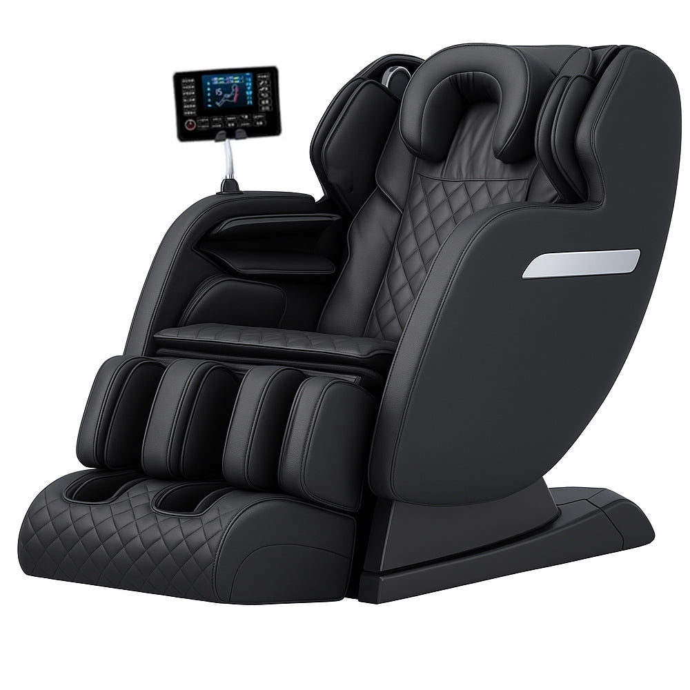 Luksus Massagestol 4D med SL-teknologi, lufttryksmassage, Varmeterapi og stor touchskærm - Model A6 Pro+ 4D Luksus
