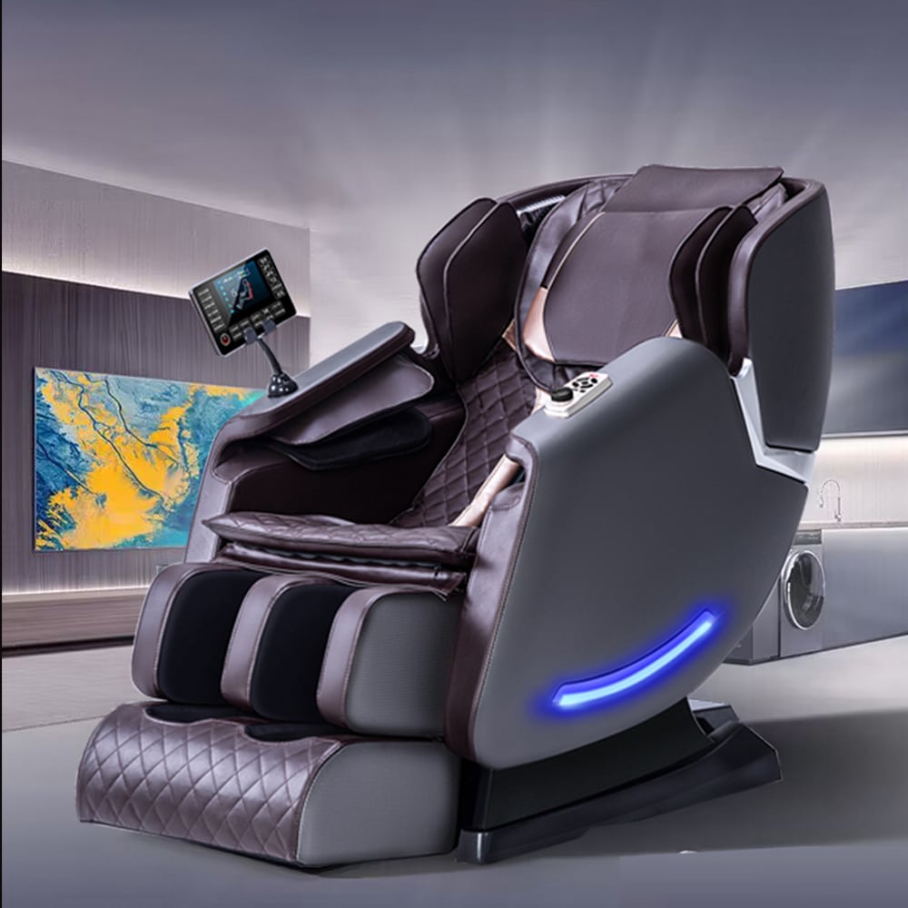 Massagestol 4D Luksus+ med SL-teknologi, Varmeterapi, Stemme Kontrol & Touchskærm
