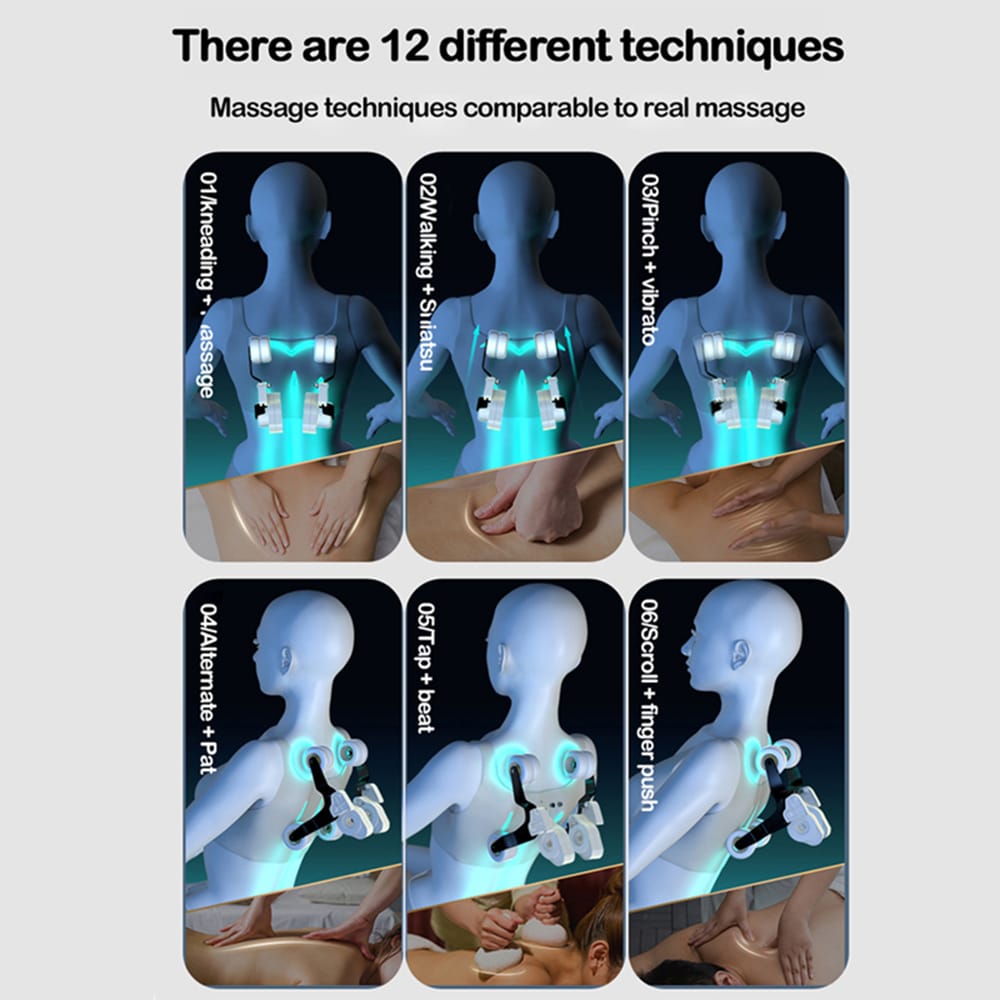 Massagestol 4D Luksus+ med SL-teknologi, Varmeterapi, Stemme Kontrol & Touchskærm