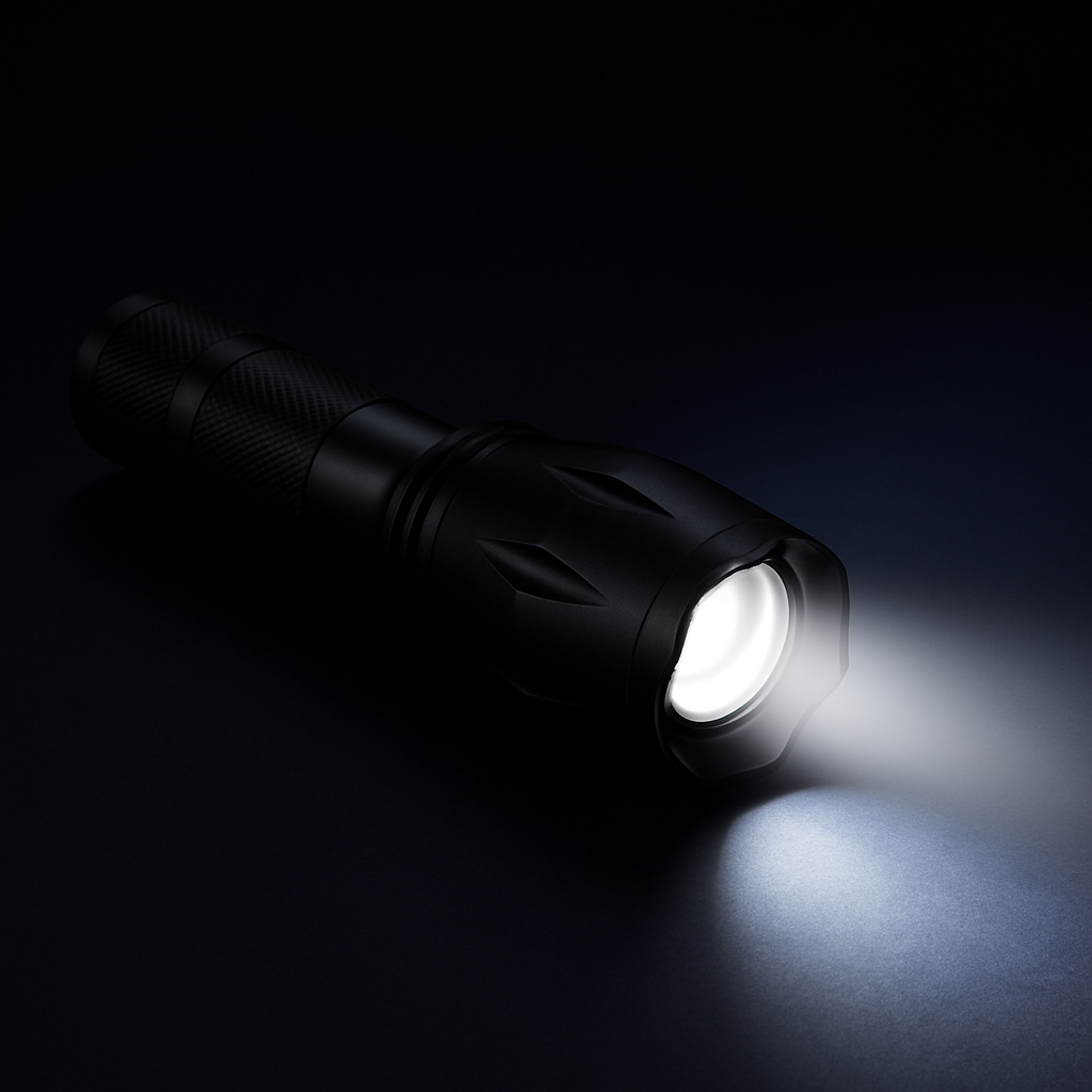 LED Bundle: kraftig pandelampe & vandtæt taclight lommelygte