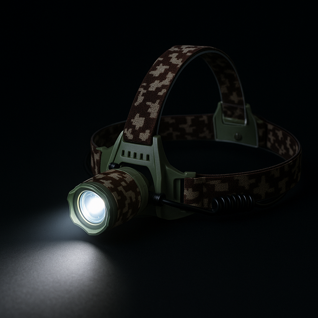 LED Bundle: kraftig pandelampe & vandtæt taclight lommelygte