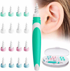 Øre-renser med spiral (genanvendelig og miljøbevidst)