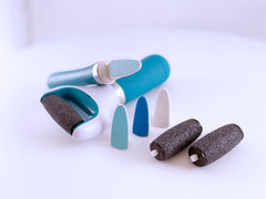 Elektrisk fod fil + neglefil (inkl. 2 ekstra slibehoveder til fodfil)