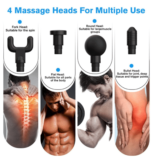 Massage pistol til dybtgående vibrationsmassage