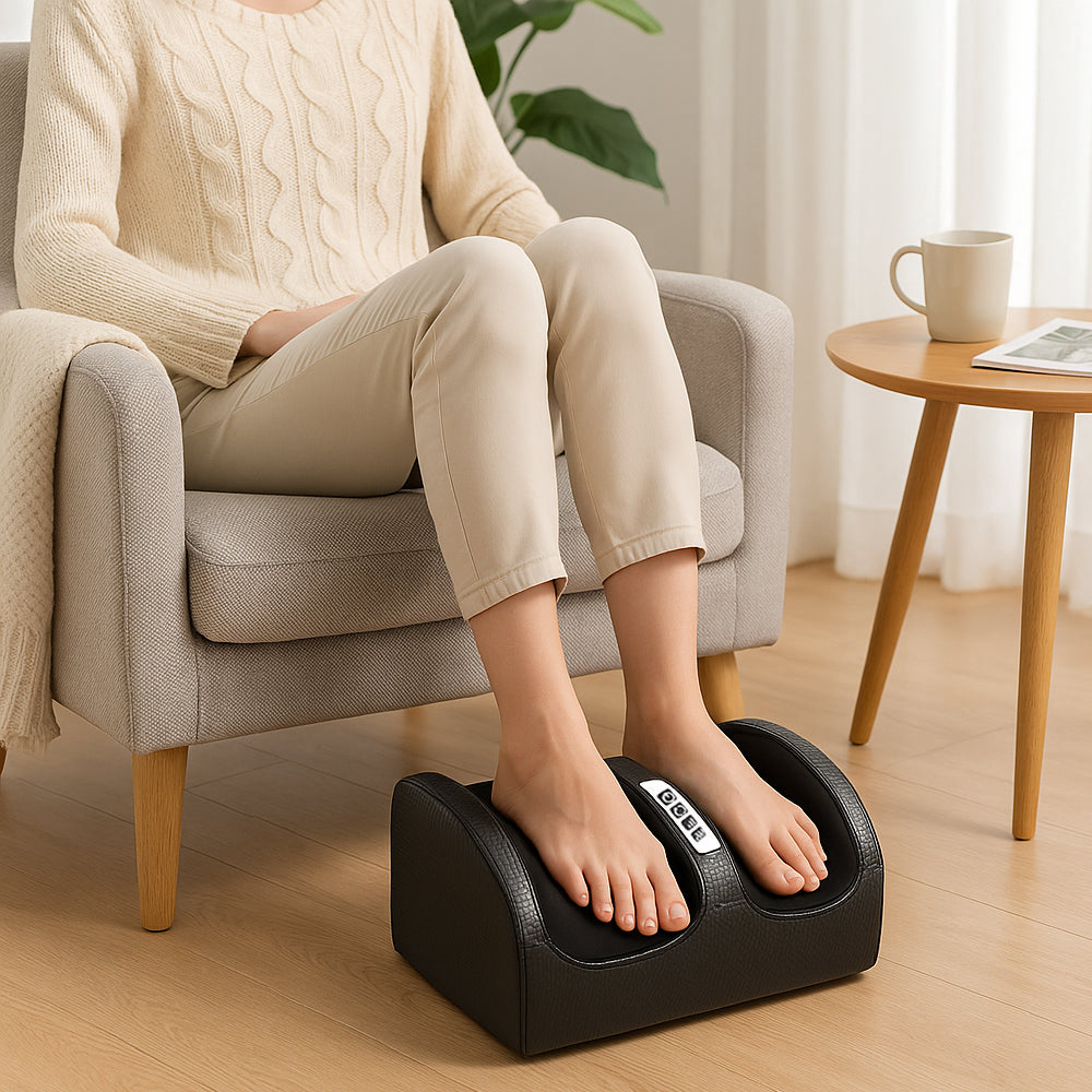 Shiatsu Fodmassageapparat med Varme – Slip af med ømme fødder og træthed