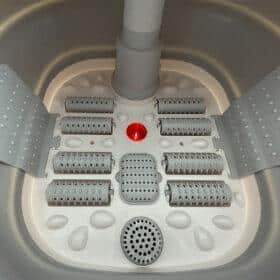 Foldbar Luksus Fodspa m/massage, temperaturstyring & fjernbetjening